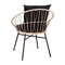 Flash Furniture Tan Rattan Rope Chairs - Black Cushions, PK 2 TW-VN017-TAN-BK-GG - alternate 9